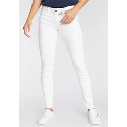 Skinny-fit-Jeans »mit Keileinsätzen«, extra-enger Beinschnitt, niedrige Leibhöhe, Gr. 23 - K + L Gr, white, , 16256523-23 K + L Gr