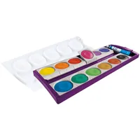 Pelikan Farbkasten K12, Deckfarbkasten mit 12 Farben, Farbe: Violett,
