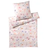 ELEGANTE Bettwäsche Pastel Jersey - 155x220 cm - 80x80 cm rosarot