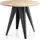 WFL GROUP Esstisch Glory im Industriestil - Modern, Rund - Ausziehbar von 100 cm bis 140 cm, Pulverbeschichtete Metallbeine - Craft Eiche