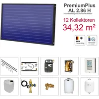 solarbayer� Solarbayer PremiumPlusAL Solarpaket H12 Stock Bruttofläche 34,32 m2 horizontal