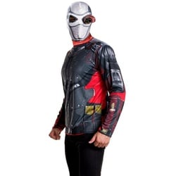 Rubie ́s Kostüm Suicide Squad Deadshot Kostüm, Kostümset des tödlichen ‚Superhelden‘ grau