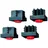 Siena Garden Fußkappe 4er-Set 50 x 50 mm Kunststoff schwarz