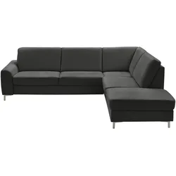 Kollektion Kraft Ecksofa  Lea ¦ schwarz ¦ Maße (cm): B: 271 H: 92 T: 235.0