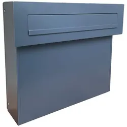 FLAT Design AX-050 Zaun Durchwurf Briefkasten Anthrazit RAL 7016