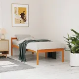 Seniorenbett Wachsbraun 90x190 Cm Massivholz Kiefer