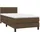 vidaXL Boxspringbett 100 x 200 cm H2 Dunkelbraun