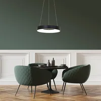 Steinhauer LED-Pendelleuchte Ringlede Ø 48 cm schwarz