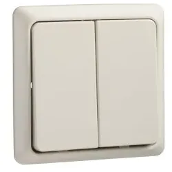 Elso 506190 Doppeltaster 42V/1A Unterputz RENOVIERUNG perlweiß