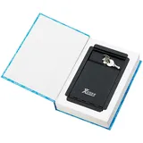 Xcase Buch-Safe, getarnt als Buch, ECHTES Papier, 22 x 15,5 cm