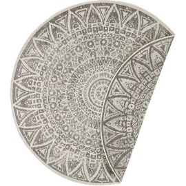 freundin Home Collection Lilja Wendeteppich Ø 100 cm Creme/Grau