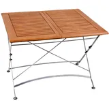 Garden Pleasure Wien Klapptisch 150 x 90 x 74 cm braun ausziehbar