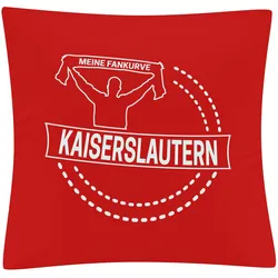 multifanshop Kissenbezug - Kaiserslautern - Meine Fankurve - Druck weiß - Kissen