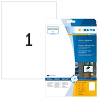 Herma 9500 Wetterfeste Folienetiketten, 10 Blatt, 210 x 297