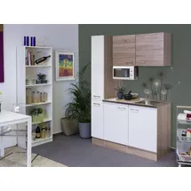 Flex-Well Küchenzeile Samoa 130 cm weiß