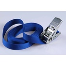 Transport Transportsicherung Reisen Gepäcksicherung PP-Ratschengurte  -  2-er SET  -  Transportsicherung  -  25 mm breit x 5 m lang  -  Blau  -  Silberfarbene oder schwarze Ratsche