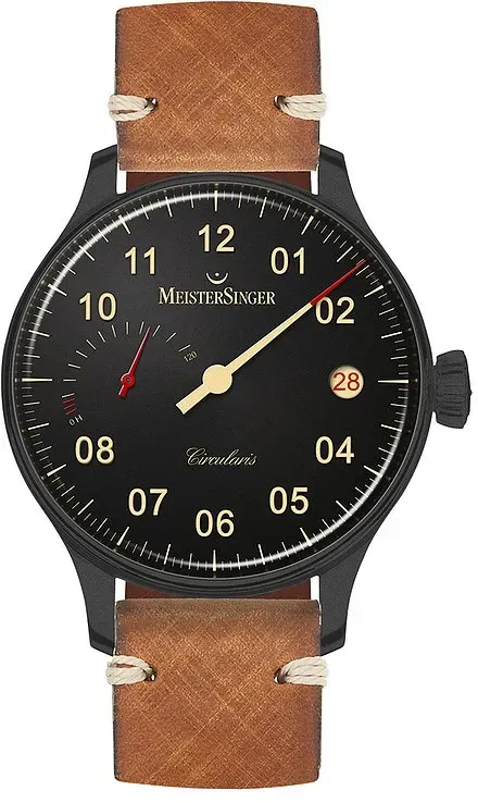 MeisterSinger Herrenuhr Circularis CCP302BL - schwarz