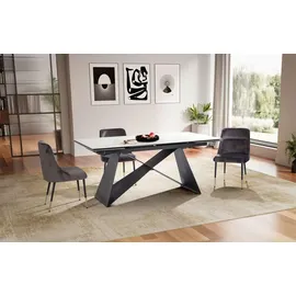 FineBuy Esstisch 180 x 78 x 95 cm weiß