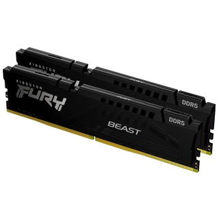 Kingston FURY Beast Schwarz DDR5 32GB (2x16GB) 6000MT/s DDR5 CL36 DIMM Desktop Gaming Speicher Kit mit 2 - KF560C36BBEK2-32