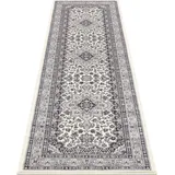 Nouristan Orientalischer Kurzflor Teppich Parun Täbriz Creme Grau, 120x170 cm