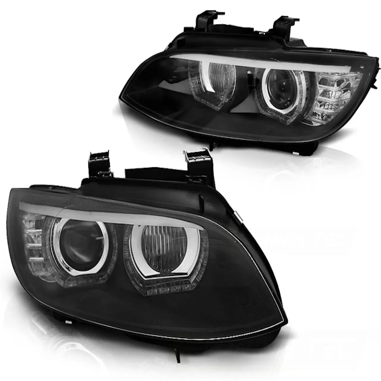 Xenon Scheinwerfer DRL LED Tagfahrlicht für BMW E92 E93 ohne AFS Bj. 05-10 BLACK