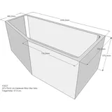 Neuesbad Wannenträger für Kaldewei Mini/Mini Star 1570 mm x 750 mm