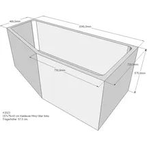 Neuesbad Wannenträger für Kaldewei Mini/Mini Star 1570 mm x 750 mm