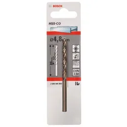 Metallbohrer HSS-Co, DIN 338, 4,8 x 52 x 86 mm, 1er-Pack