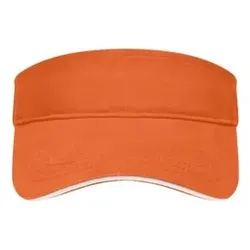Sandwich Sunvisor MB6123, orange/weiß, Einheitsgröße - orange - Einheitsgröße