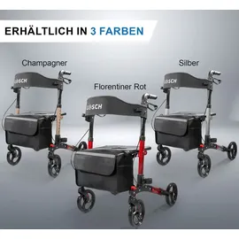 lösch reha Rollator TABAS Mobility Rot 1 St
