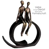 GILDE Dekofigur »Skulptur Close«, 47339622-0 bronzefarben B/H/T: 30 cm x 35 cm x 12 cm,