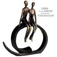 GILDE Dekofigur »Skulptur Close«, 47339622-0 bronzefarben B/H/T: 30 cm x 35 cm x 12 cm,