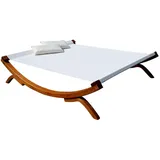 ALEOS. XXL Sonnenliege Doppelliege SAONA OD Holz Lärche extrabreite Liegefläche für 2 Personen