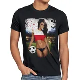 style3 T-Shirt WM 2026 Soccer Girl Fußball Weltmeisterschaft Trikot sexy fanartikel schwarz XXXL