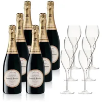 Champagne Laurent-Perrier La Cuvée Brut Geschenkset (6x Fl. 0,75L & 6x Gläser)
