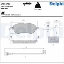 Delphi Bremsbelagsatz, Scheibenbremse