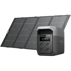 EcoFlow Delta 3 Max Plus 2,48 kWh schwarz + grau