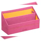 Rhodia Rhodiarama Briefständer aus Kunstleder, 25x10x14 cm - Fuchsia 194613C