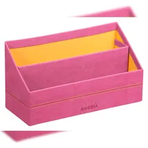 Rhodia Rhodiarama Briefständer aus Kunstleder, 25x10x14 cm - Fuchsia 194613C