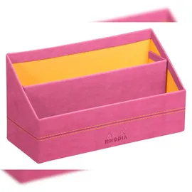 Rhodia Rhodiarama Briefständer aus Kunstleder, 25x10x14 cm - Fuchsia 194613C