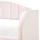 Beliani Ausziehbett Eyburie 90 x 200 cm pastellrosa