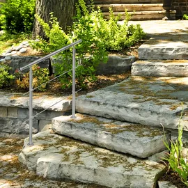 Relaxdays Treppengeländer Edelstahl