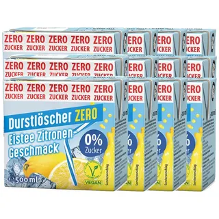 Säfte-Sirup Durstlöscher Eistee Zitrone Zero Genuss zuckerfrei 500ml 12er Pack