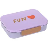 Lässig Brotdose, Bento Lunchbox Little Gang Heart Lilac