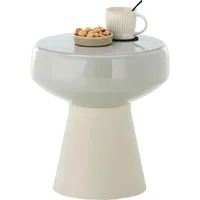 Paroli Beistelltisch PAROLI, beige creme Eisen H/D: ca. 41x38