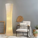 GUANSHAN Weiße Papier-Stehlampe, minimalistisch, handgefertigt, plissiertes Papier, Nachttischlampe, Stehlampe, dekorative Stehleuchte für Schlafzimmer, Wohnzimmer