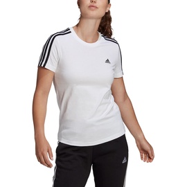 adidas Essentials Slim T-Shirt, White/Black, XXL