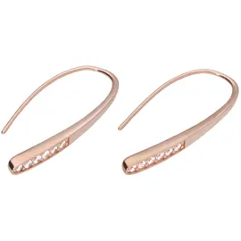 Smart Jewel Ohrhaken Smart Jewel rosé vergoldet Silber 925 Zirkonia