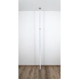 Wenko Kleiderstange 165-300 cm grau/weiß
