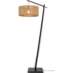 Stehlampe GOOD & MOJO "Iguazu" Lampen Gr. Ø 50cm H: 176cm, beige (natur) Bogenlampe Stehlampe